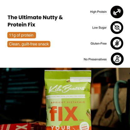 Fix Bar | Apricot Pistachio | Pack of 6